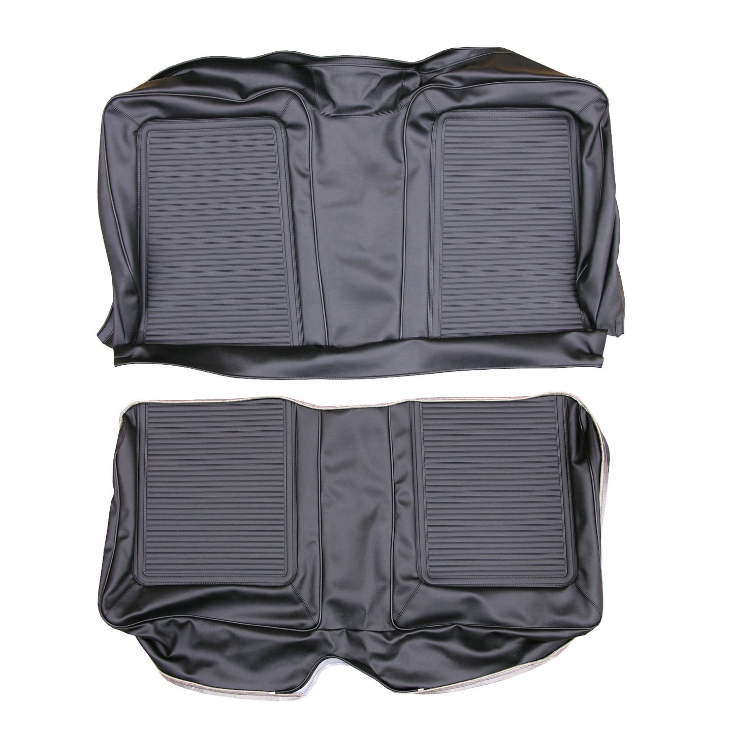 64-65 BARRACUDA FASTBACK REAR UPHOLSTERY - BLACK