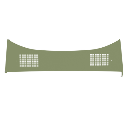 69 DART GT/GTS HARDTOP PACKAGE TRAY WITH SPEAKER CUT-OUTS - LIGHT GREEN