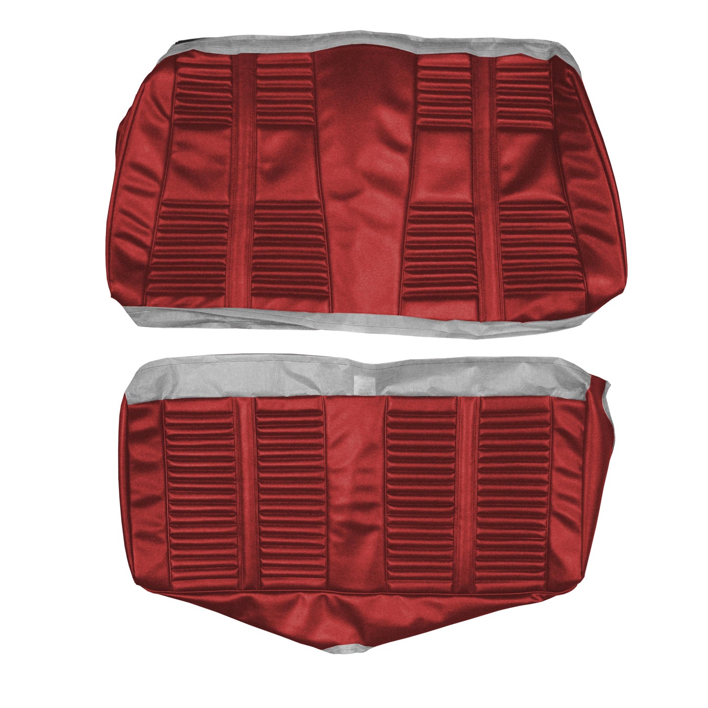 66 CUTLASS/442 CONVERTIBLE REAR UPHOLSTERY - RED
