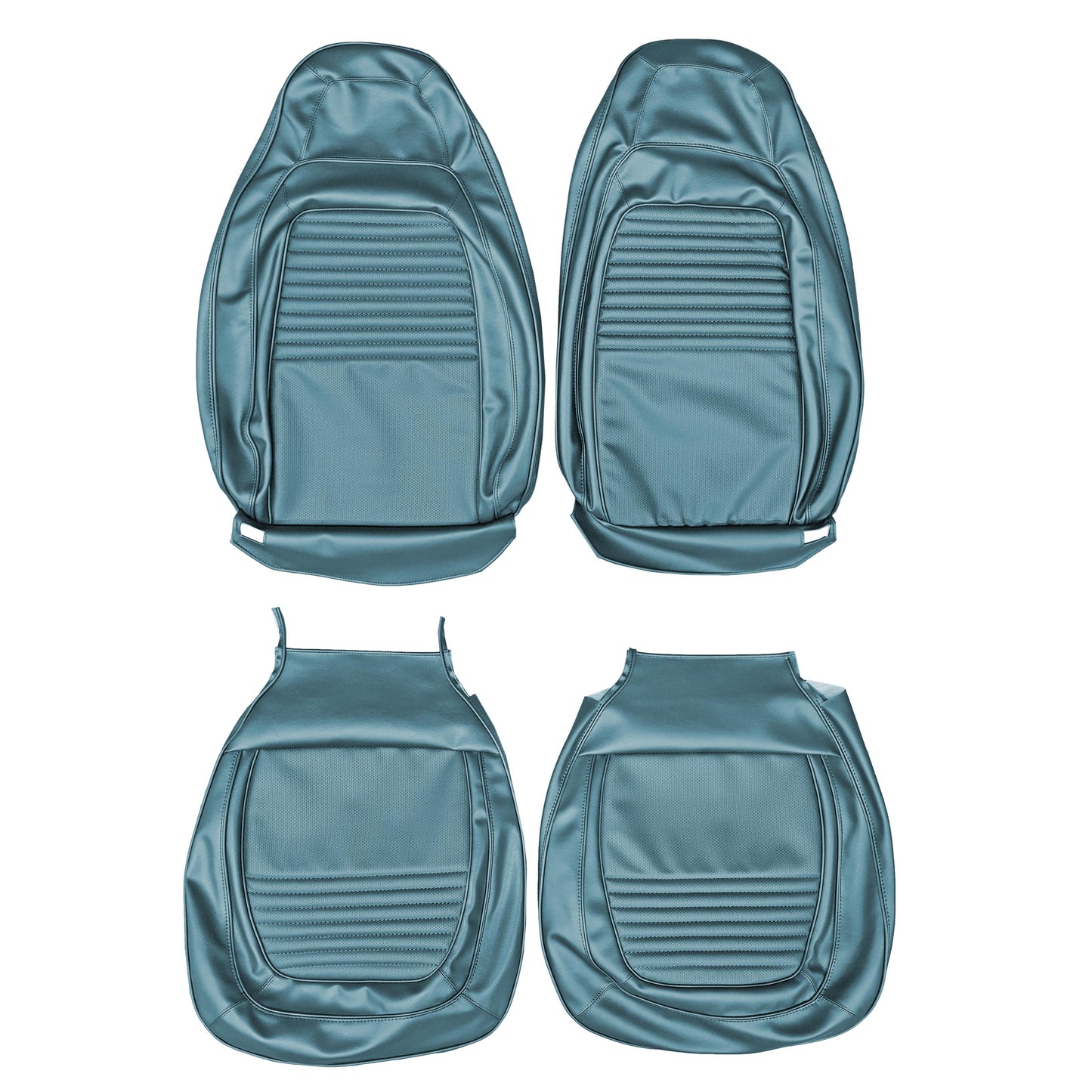 70 BARRACUDA/'CUDA BUCKET SEAT UPHOLSTERY - BRIGHT BLUE