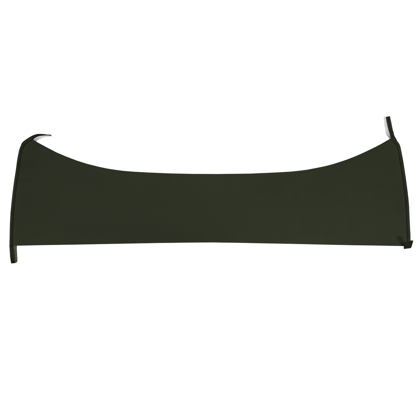 72-73 DART HARDTOP PACKAGE TRAY W/O SPEAKER CUT-OUTS - GREEN