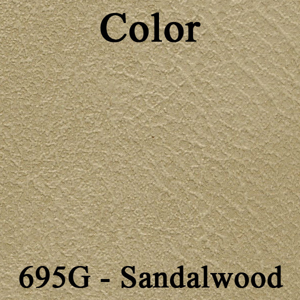 72 MONTE CARLO HARDTOP REAR UPHOLSTERY - SRM SANDALWOOD