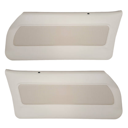 76 CAMARO "DELUXE" DOOR PANELS (PRE-ASSEMBLED) -  WHITE