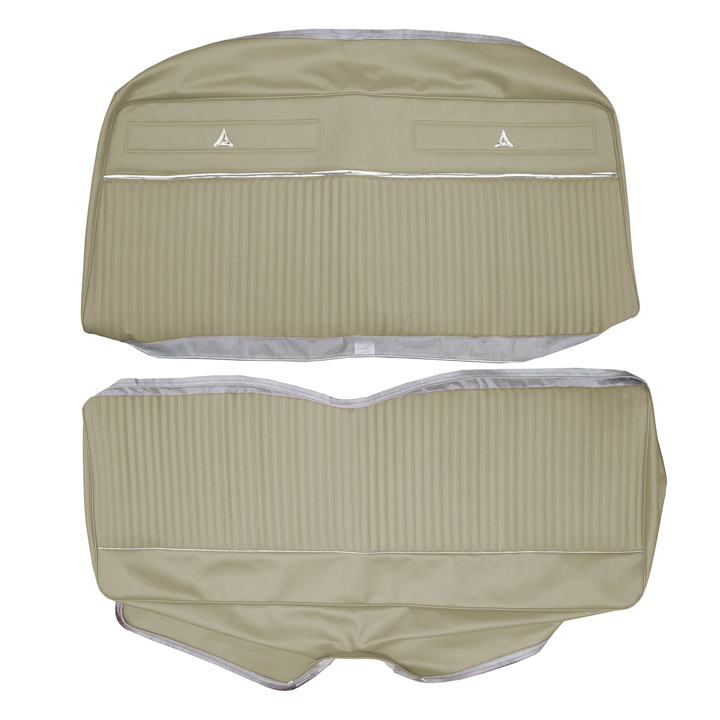 64 POLARA HARDTOP REAR UPHOLSTERY - FAWN TAN