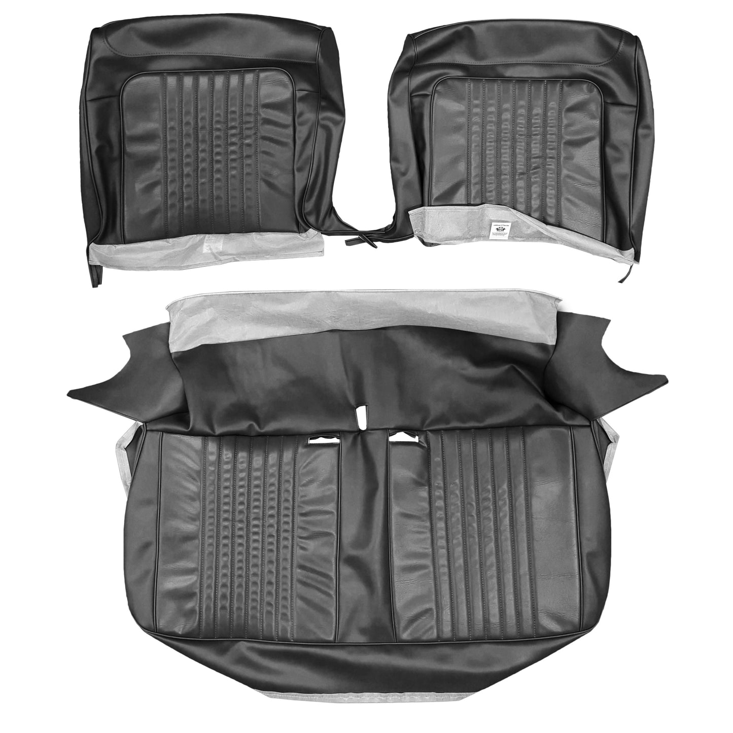 71-72 CHEVELLE/MALIBU/EL CAMINO SPLIT BENCH UPHOLSTERY - BLACK