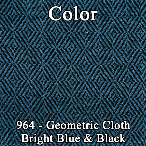 70 CLOTH BENCH-BLUE GEO/BRT BL
