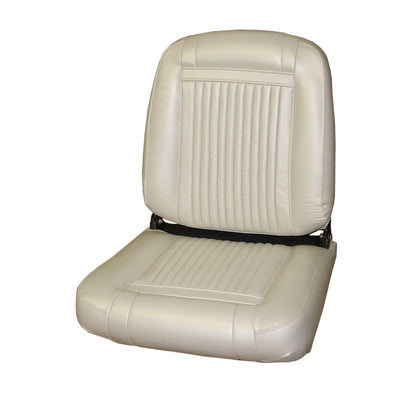 64 CHRYSLER 300/300K BUCKET LEATHER UPHOLSTERY - PEARL WHITE