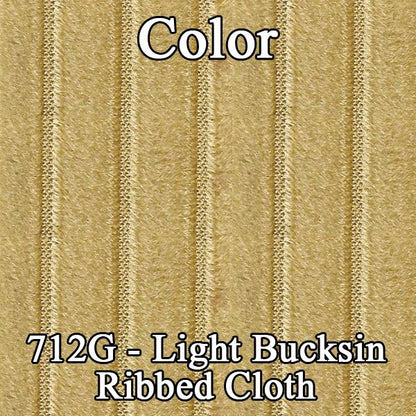 77 CAMARO "DELUXE" BUCKET SEAT CLOTH UPHOLSTERY - SRM BUCKSKIN RIBBED CLOTH/BUCKSKIN