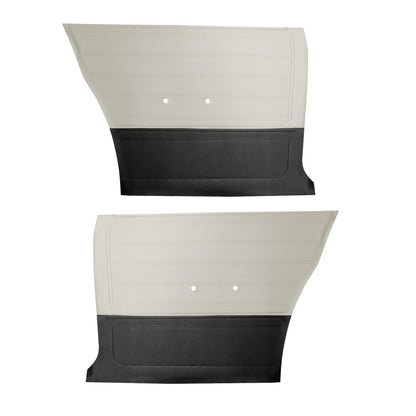 65 CHEVELLE/MALIBU HARDTOP REAR PANELS - FROST WHITE/BLACK