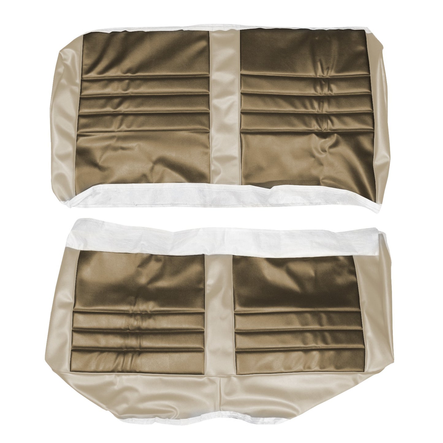 65 CHEVELLE/MALIBU HARDTOP REAR UPHOLSTERY - GOLD/SRM FAWN