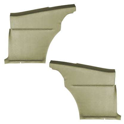 68 CAMARO "DELUXE" HARDTOP REAR PANELS W/ FIXED SEAT (PRE-ASSEMBLED) - WILLOW GOLD