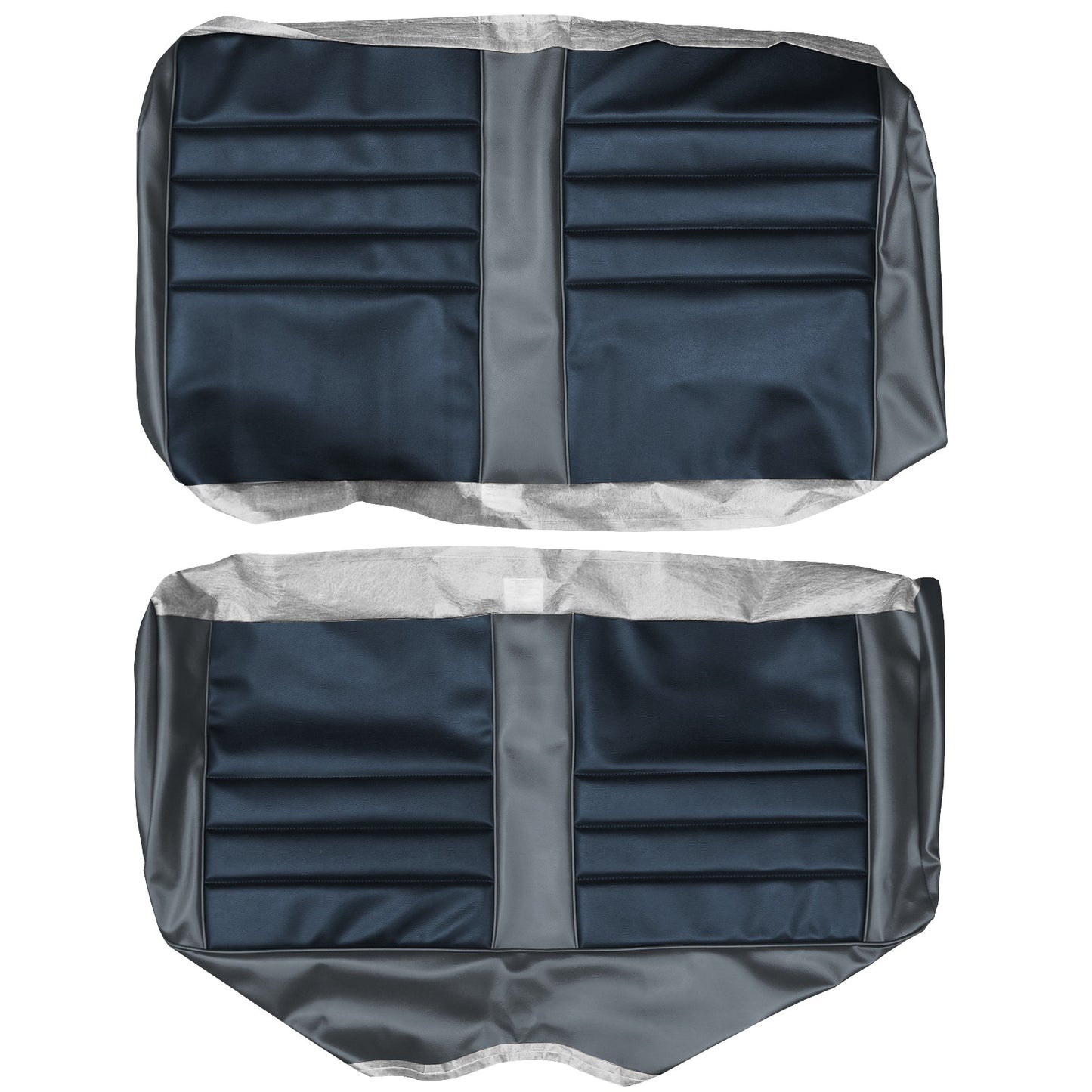 65 CHEVELLE/MALIBU CONVERTIBLE REAR UPHOLSTERY - SRM CHARCOAL BLUE /SRM SLATE