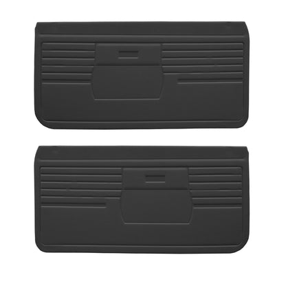 68 CAMARO "STANDARD" FRONT DOOR PANELS (UNASSEMBLED) - BLACK