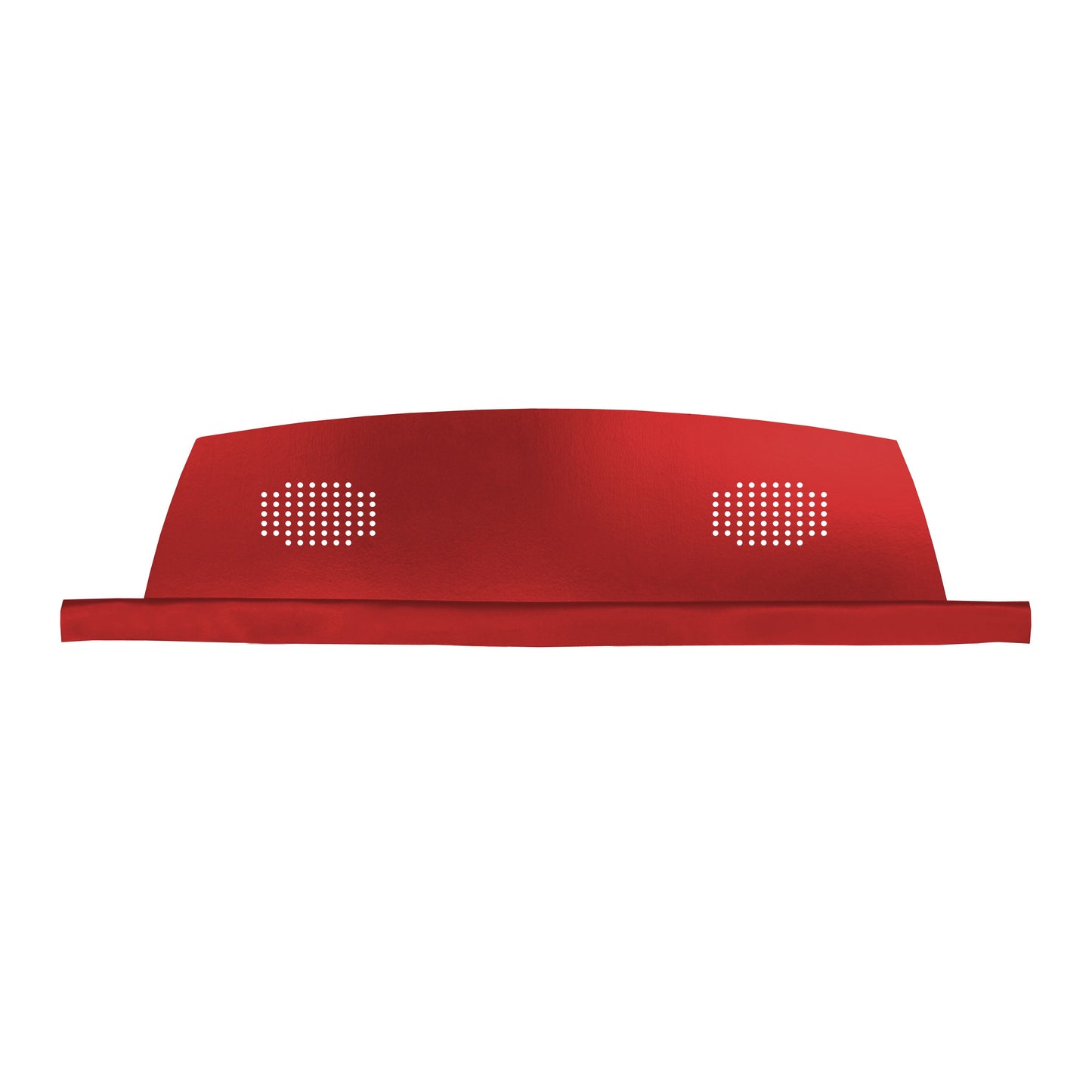 69 FIREBIRD HARDTOP PACKAGE TRAY WITH SPEAKER CUT-OUTS - RED