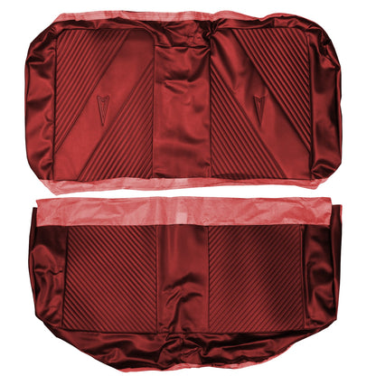 65 GTO/LEMANS HARDTOP REAR UPHOLSTERY - RED
