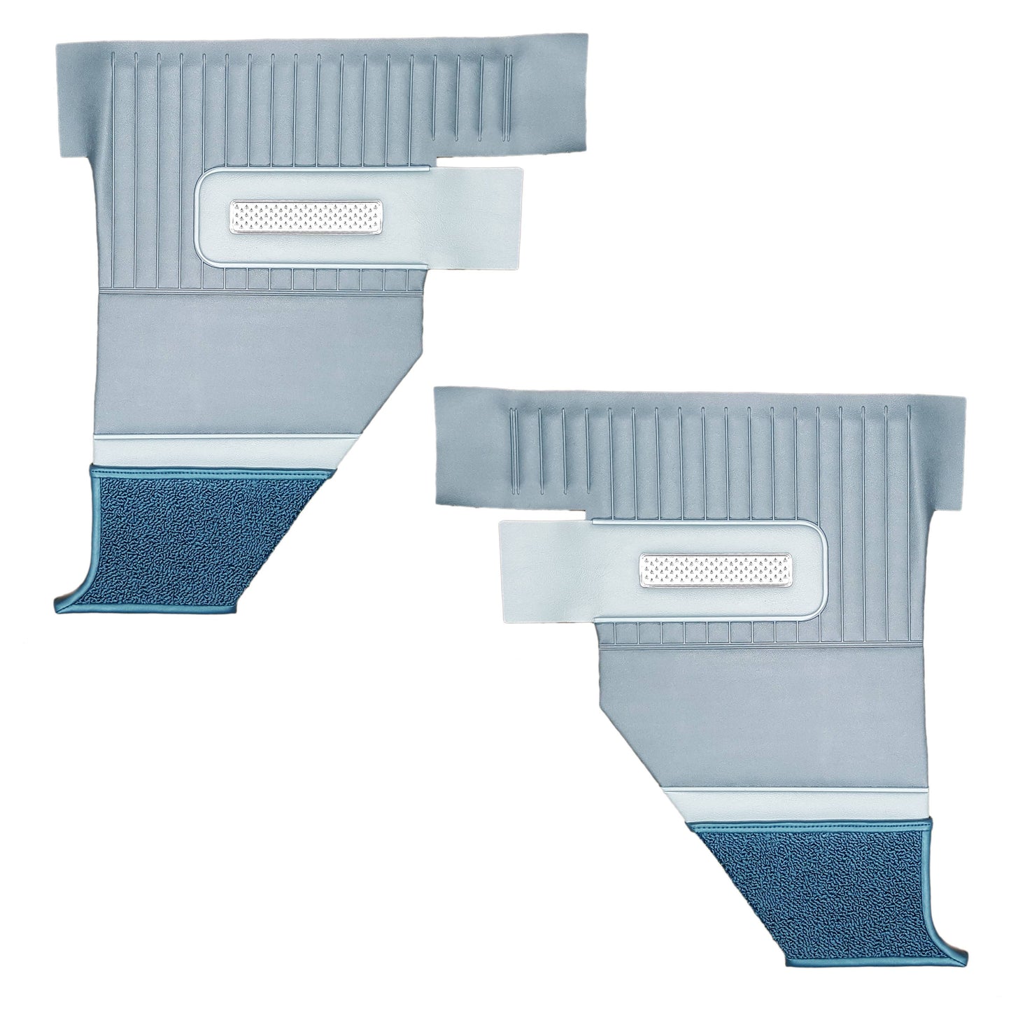 64 POLARA 500 CONVERTIBLE REAR PANELS - BLUE W/ SRM POWDER BLUE ACCENT
