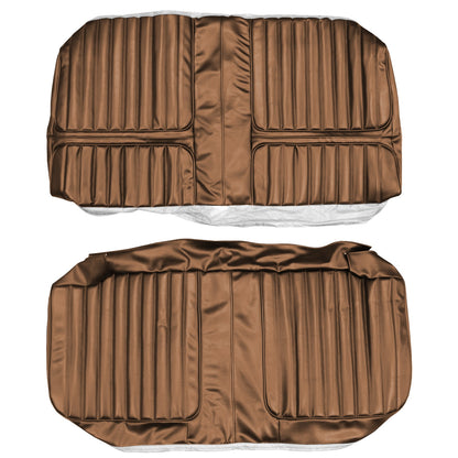 72 CUTLASS SUPREME HARDTOP COUPE REAR UPHOLSTERY - SADDLE
