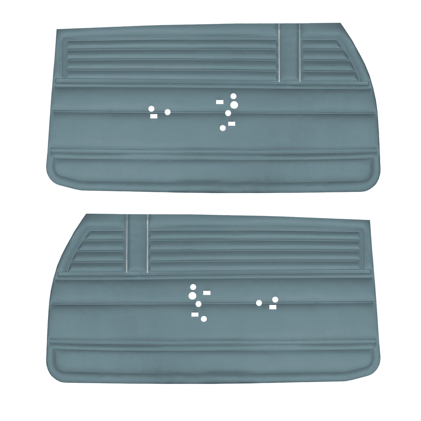 68 CHEVELLE/MALIBU FRONT DOOR PANELS (UNASSEMBLED) - LIGHT BLUE
