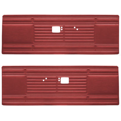 69 BARRACUDA "STANDARD" FRONT DOOR PANELS - RED