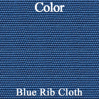 73 JAVELIN/AMX/HORNET BUCKET SEAT CLOTH UPHOLSTERY - SRM BLUE/WHITE DOMINO CLOTH/BLUE