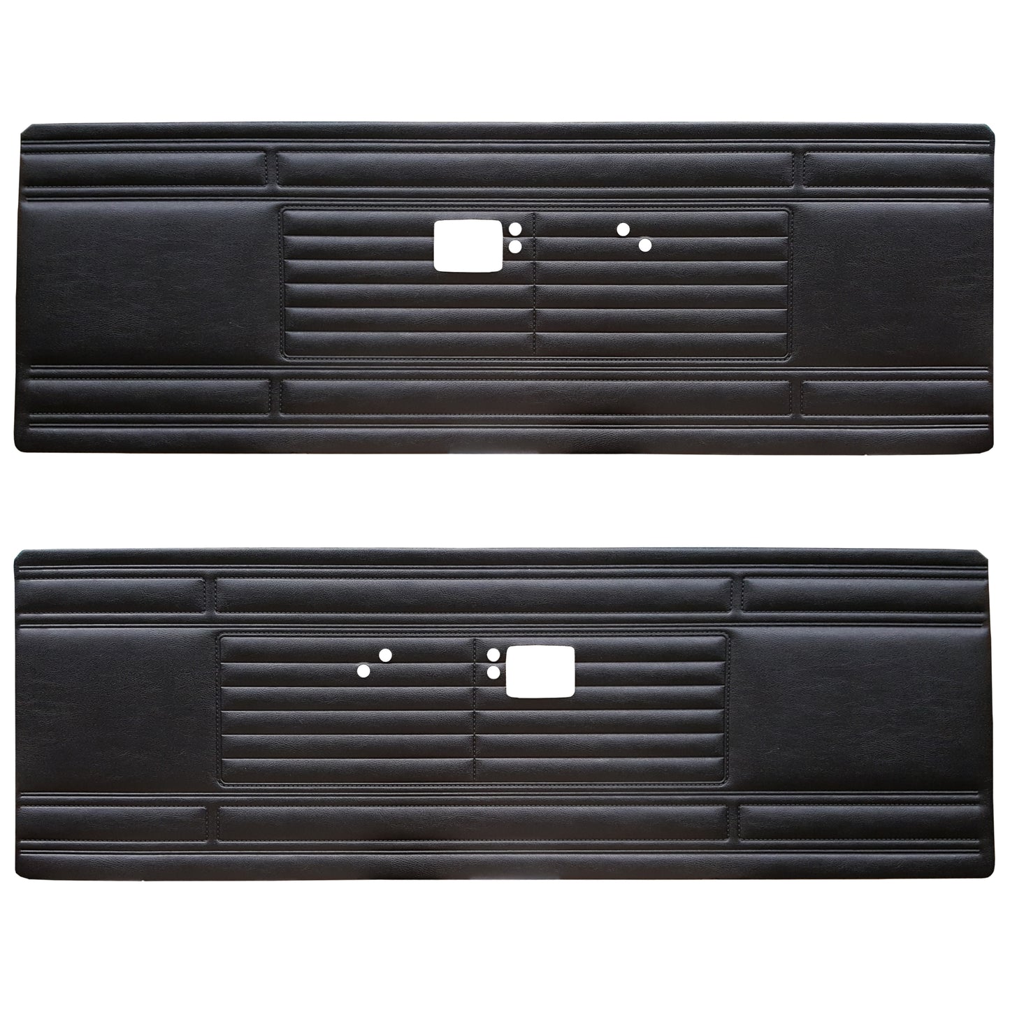 69 BARRACUDA "STANDARD" FRONT DOOR PANELS - BLACK