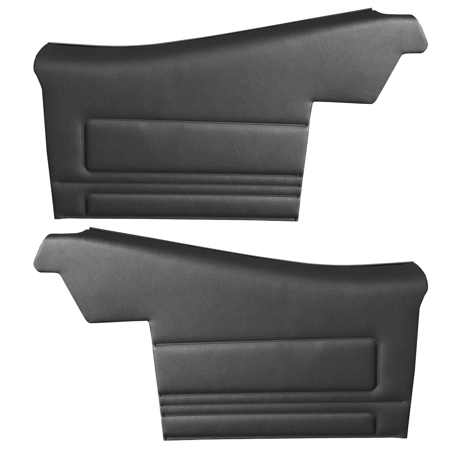 68 GTO/LEMANS CONVERTIBLE REAR PANELS (PRE-ASSEMBLED) - BLACK