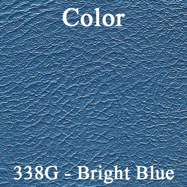 66-67 GM A-BODY BENCH SEAT 'NON-ZIPPERED' HEADREST COVERS - BRIGHT BLUE