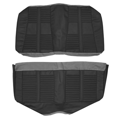 66 CUTLASS/442 HOLIDAY COUPE REAR UPHOLSTERY - BLACK