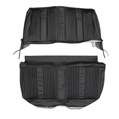 67 BELVEDERE II 4-DR/WAGON BENCH SEAT UPHOLSTERY- BLACK