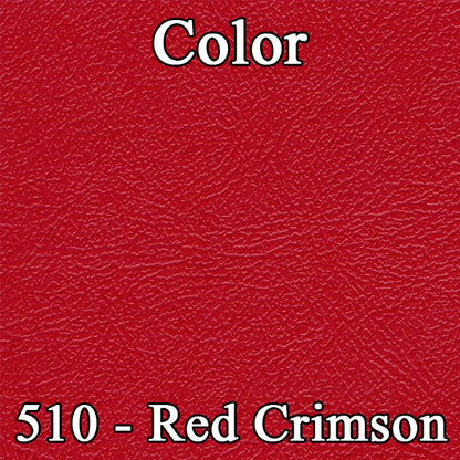 65 VALIANT SIGNET CONVERTIBLE REAR UPHOLSTERY - RED