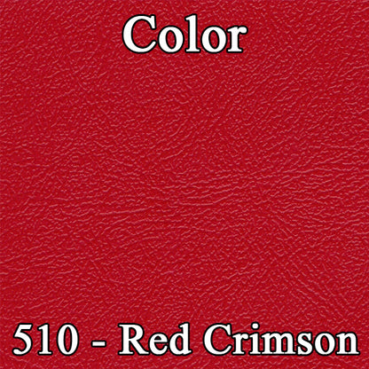 64 DODGE 440 FRONT BENCH UPH SRM RED CLOTH/CRIMSON RED