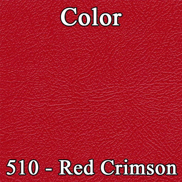 64 POLARA 500 DOOR PANELS- CRIMSON RED W/PRL WHITE ACCENT