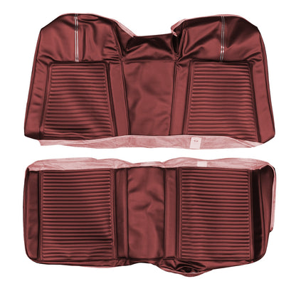 66 SPORT FURY HARDTOP REAR UPHOLSTERY - RED