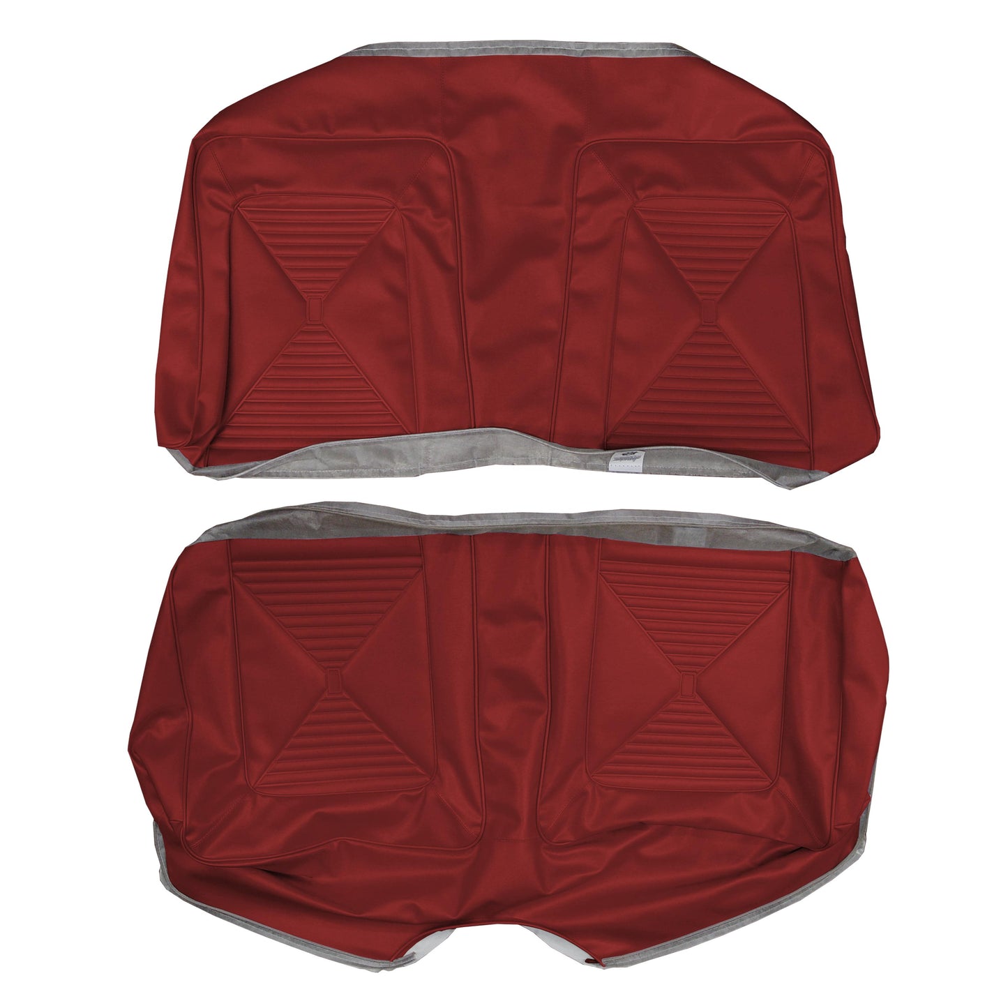 65 DART GT CONVERTIBLE REAR UPHOLSTERY - RED