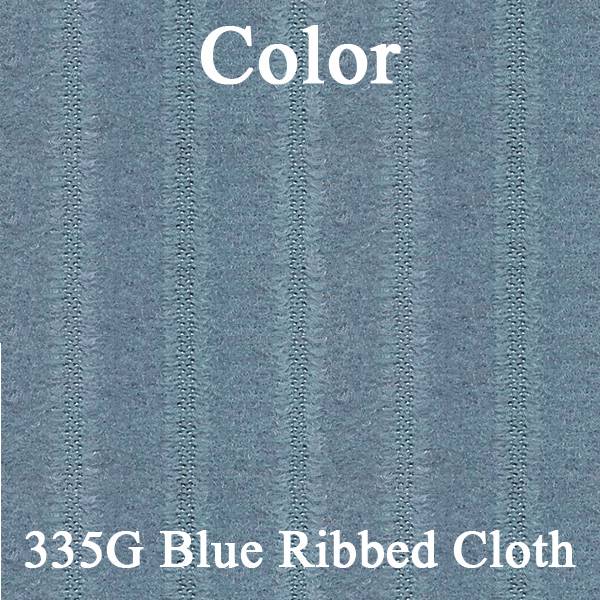 77 CAMARO "DELUXE CLOTH" DOOR PANELS (UNASSEMBLED) - SRM BLUE RIBBED CLOTH/BLUE