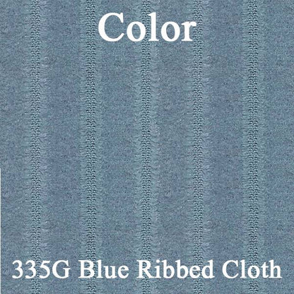 77 CAMARO "DELUXE CLOTH" DOOR PANELS (UNASSEMBLED) - SRM BLUE RIBBED CLOTH/BLUE