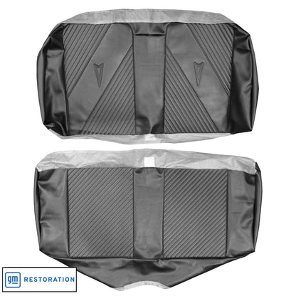 65 GTO/LEMANS CONVERTIBLE REAR UPHOLSTERY - BLACK