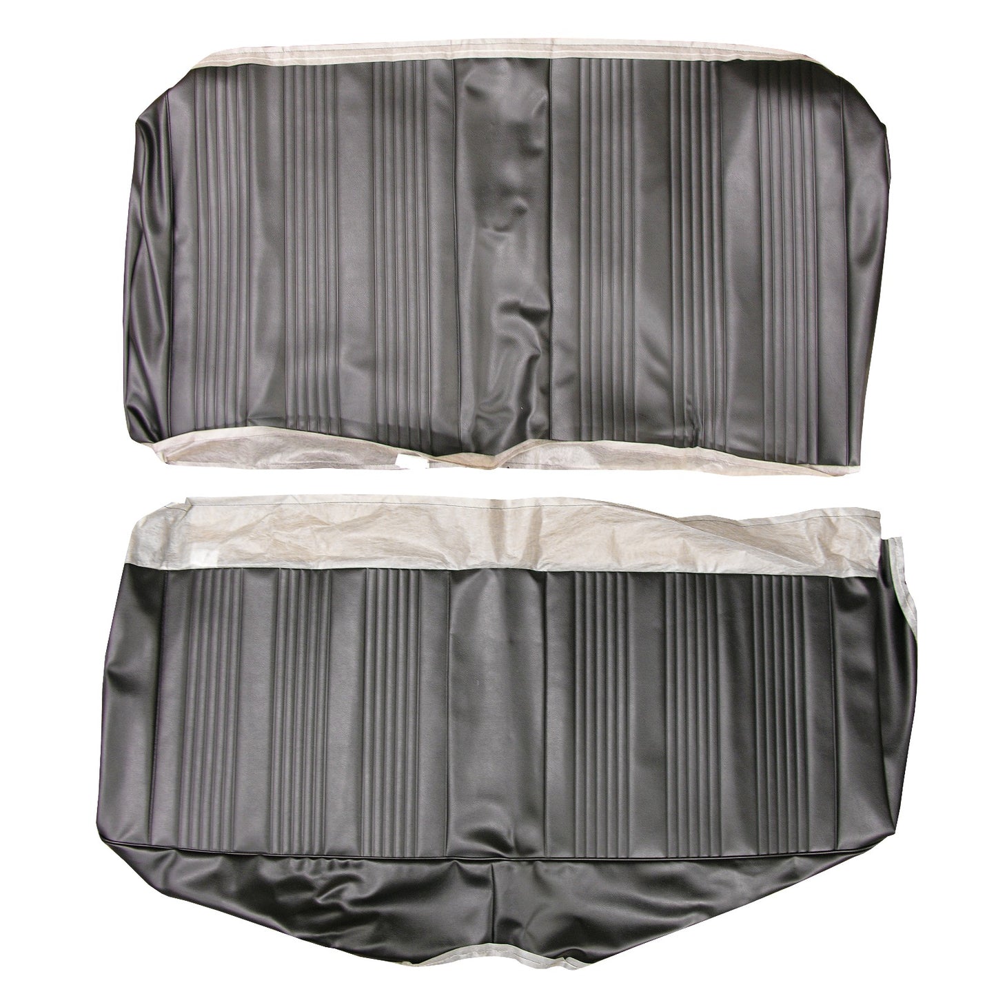 67 GTO/LEMANS HARDTOP REAR UPHOLSTERY - BLACK