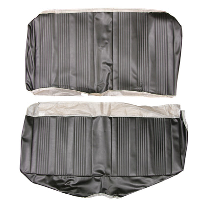 67 GTO/LEMANS HARDTOP REAR UPHOLSTERY - BLACK