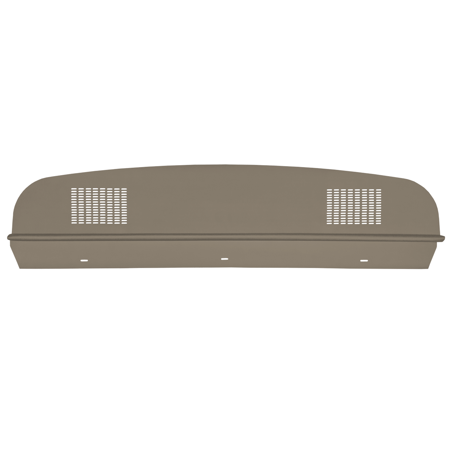 64-65 DODGE/PLYMOUTH B-BODY HARDTOP PACKAGE TRAY WITH DUAL SPEAKER CUT-OUTS - FAWN TAN