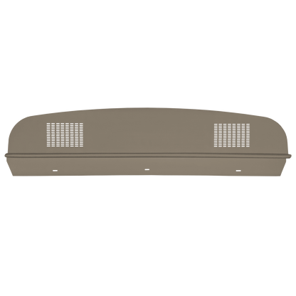 64-65 DODGE/PLYMOUTH B-BODY HARDTOP PACKAGE TRAY WITH DUAL SPEAKER CUT-OUTS - FAWN TAN