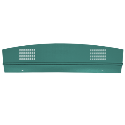 63 DODGE/PLYMOUTH B-BODY HARDTOP PACKAGE TRAY WITH SPEAKER CUT-OUTS - TURQUOISE