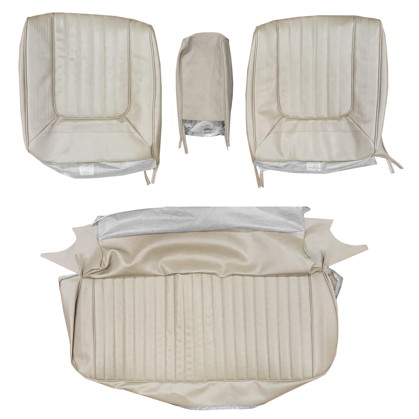 69 SKYLARK/CUSTOM SPLIT SEAT BENCH UPHOLSTERY - BUCKSKIN