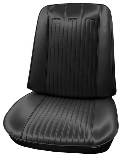 68 GTO/LEMANS BUCKET SEAT UPHOLSTERY - BLACK