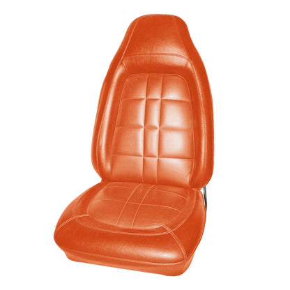 71 DEMON/DUSTER BUCKET SEAT UPHOLSTERY -  BRIGHT ORANGE