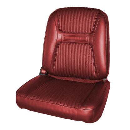 65 CHRYSLER 300/300L BUCKET SEAT UPHOLSTERY - RED