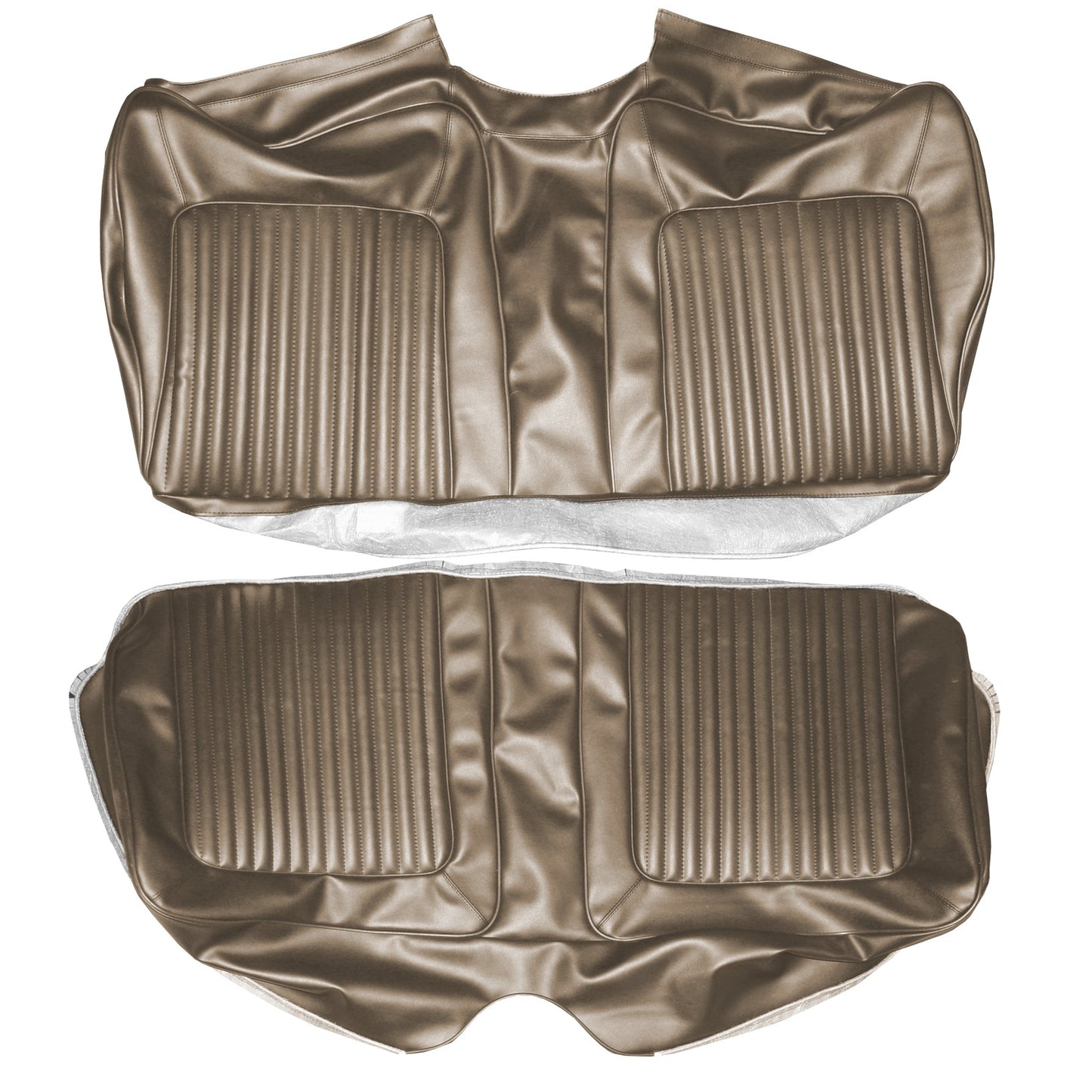 67 BARRACUDA FASTBACK REAR UPHOLSTERY - SRM LIGHT GOLD