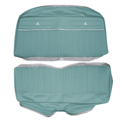 64 POLARA HARDTOP REAR UPHOLSTERY - TURQUOISE