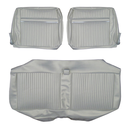 67 FURY III SPLIT BENCH UPHOLSTERY - PEARL WHITE