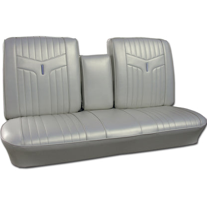 69 GTO/LEMANS SPLIT BENCH W/ C.A.R. UPHOLSTERY - PARCHMENT